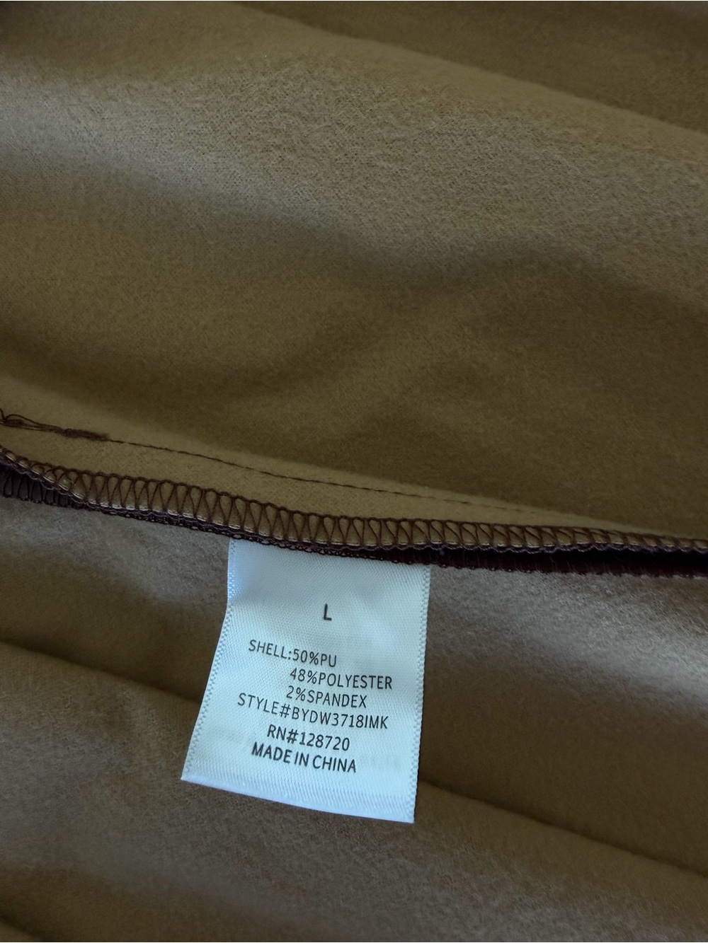 Alya Chocolate Brown Faux Leather Pleated Skater Skirt - Picture 4 of 7